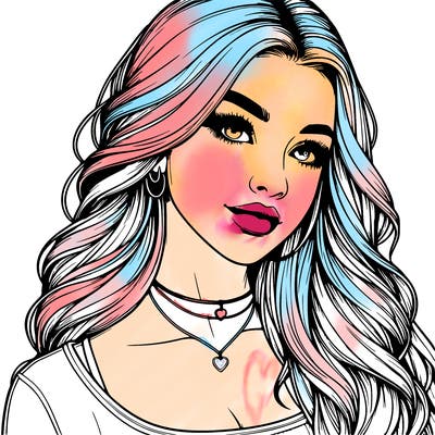 detailed realistic girl