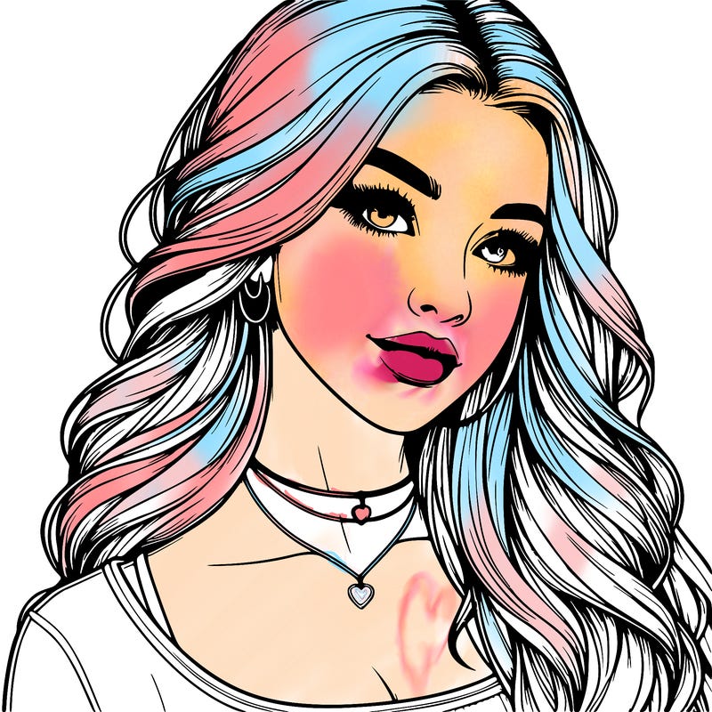 detailed realistic girl