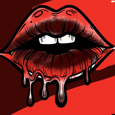 lips that look realistic and drip