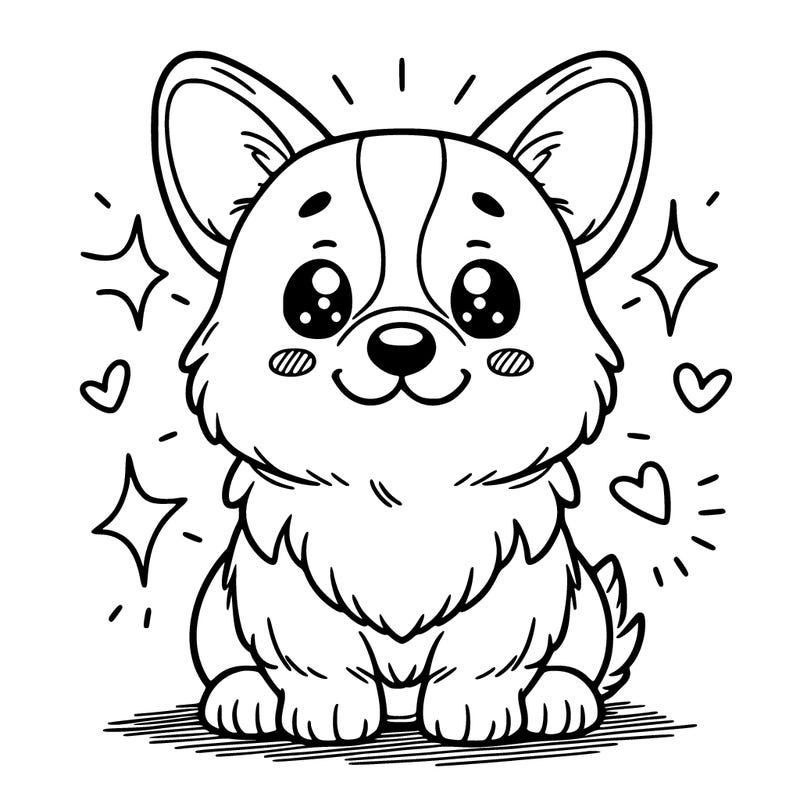 a cute corgi