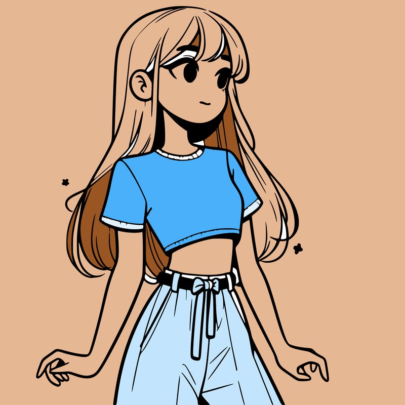 girl in a cute crop top