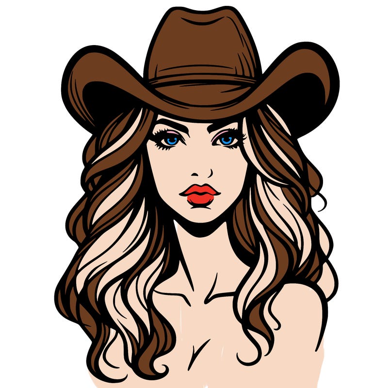 woman with cowboy hat