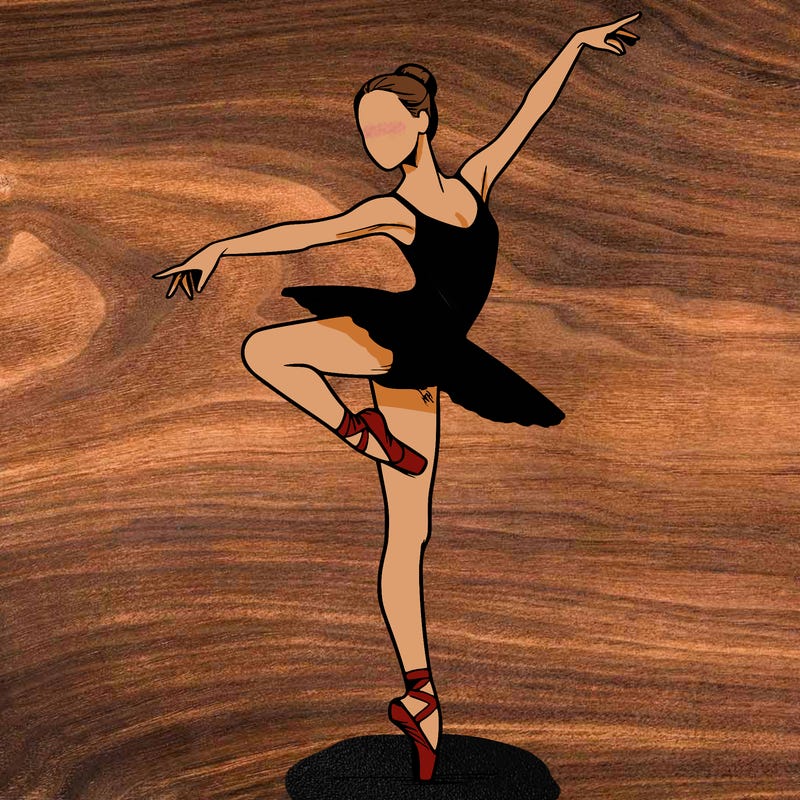 realistic person doing ballet