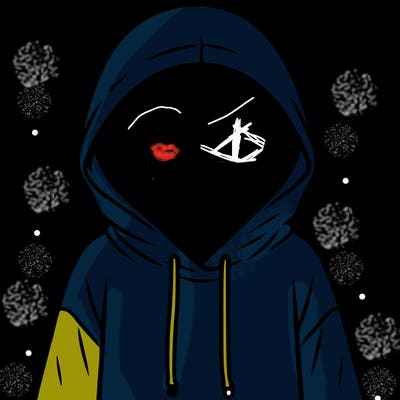 faceless girl in hoodie