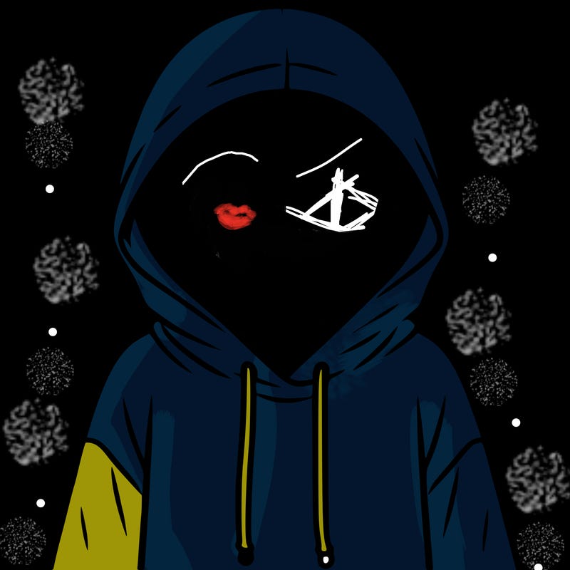 faceless girl in hoodie