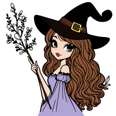 a butiful witch