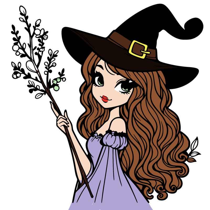a butiful witch