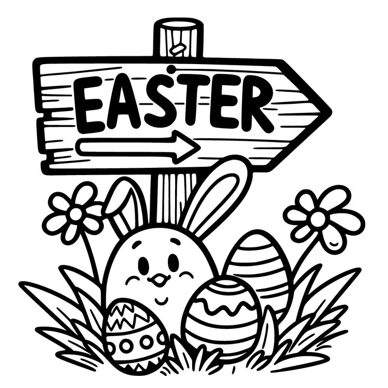 easter sign easy