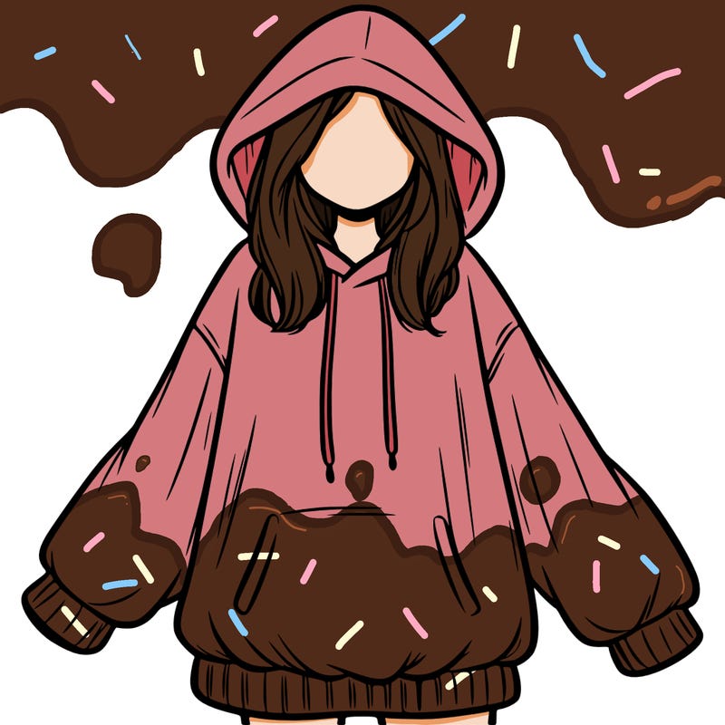 girl in oversized hoodie