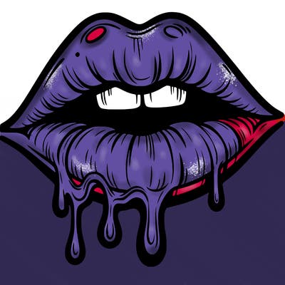 lips that look realistic and drip