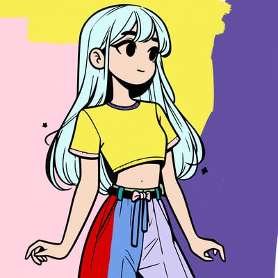 girl in a cute crop top