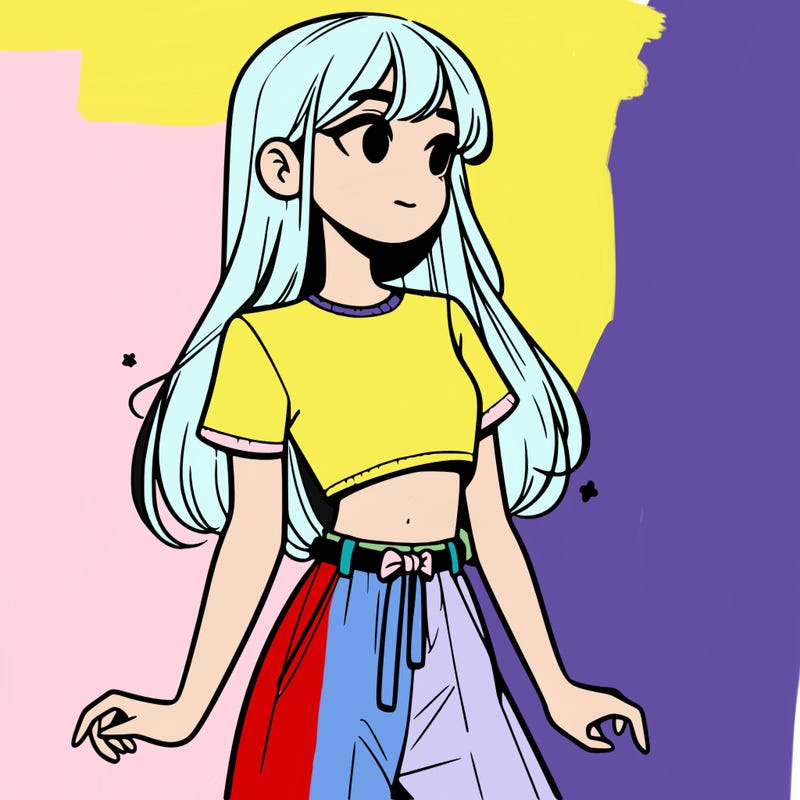 girl in a cute crop top