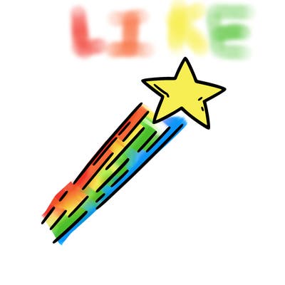 a shooting star in the sky