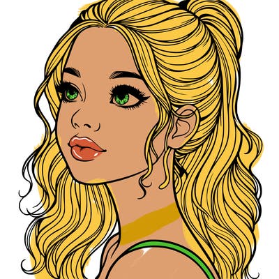 beautiful realistic girl