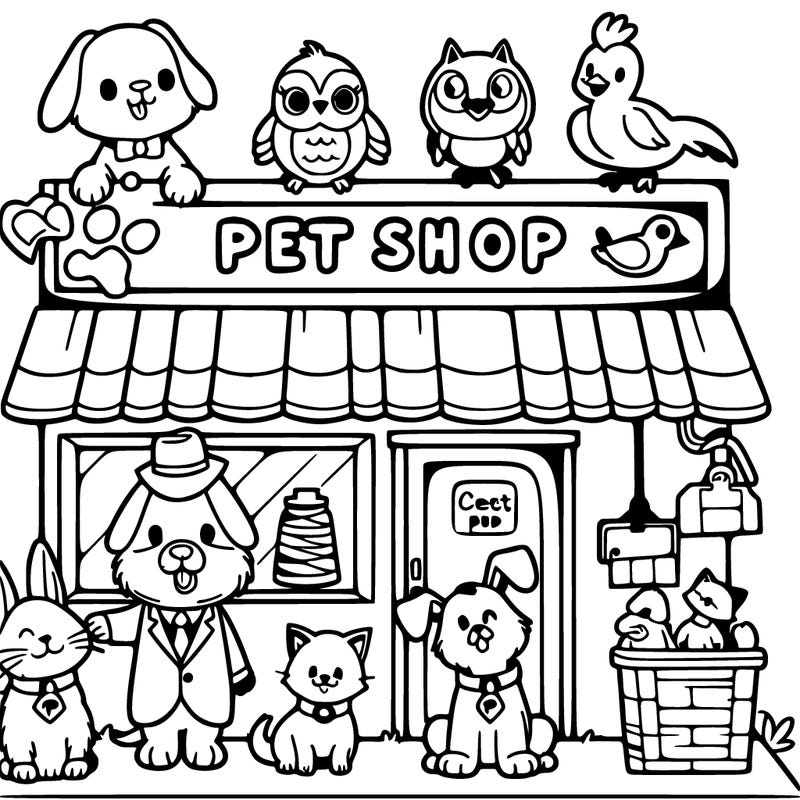 a pet shop where the animals are in charge and customers are pets