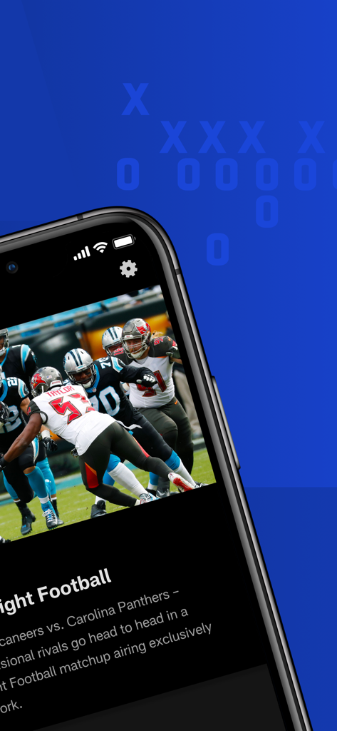 NFL Network - Partido de fútbol americano transmitido en vivo en la app móvil de NFL Network