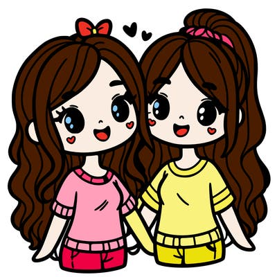 two girl best friends