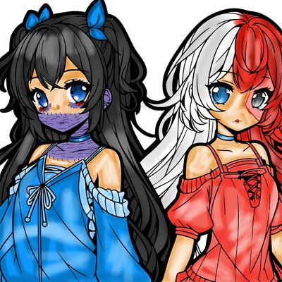 two anime girl