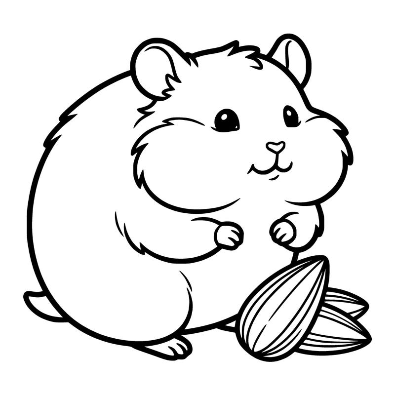 a cute hamster big and chubby