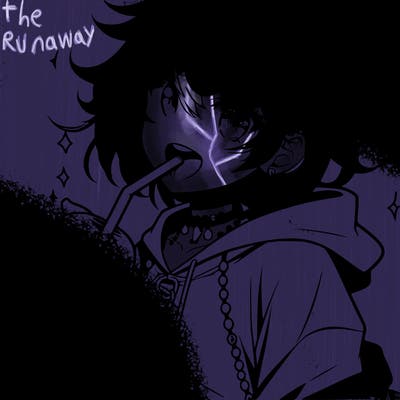 hot baddie anime girl drinking boba and biting the straw