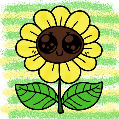 flower with eyes