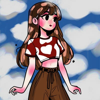 girl in a cute crop top