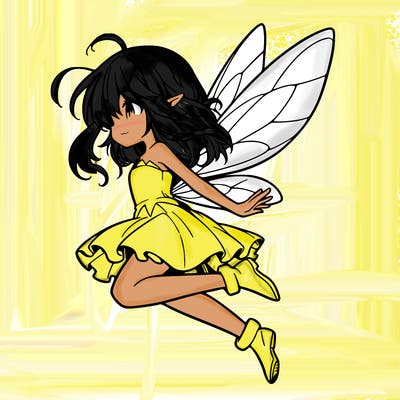 manga fairy flying