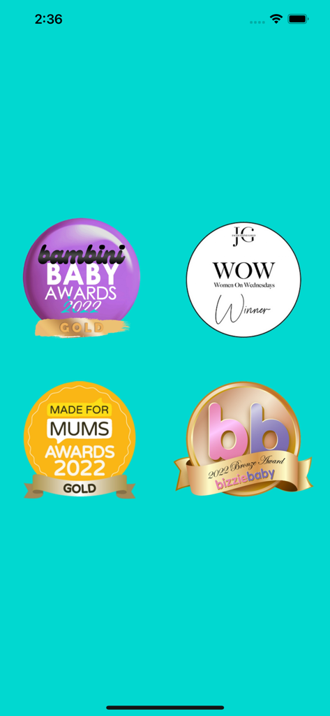 Nanny Louenna - Nanny Louenna app awards including Bambini Baby and Made for Mums gold awards