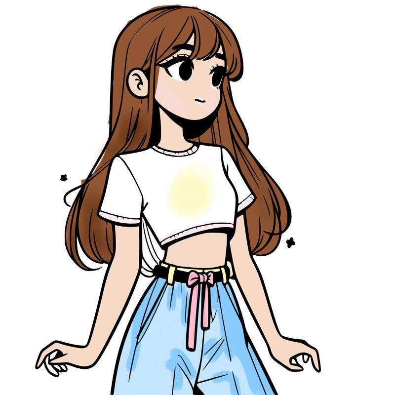 girl in a cute crop top