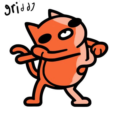 cartoon cat trevor henderson hitting the griddy