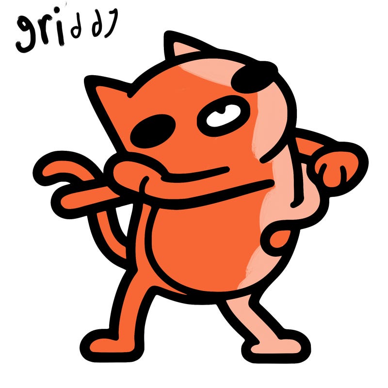 cartoon cat trevor henderson hitting the griddy