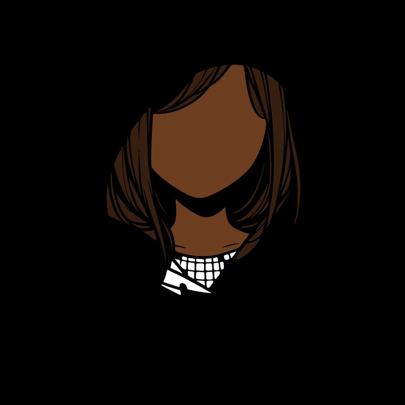 faceless girl in hoodie