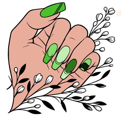 nails with french tip