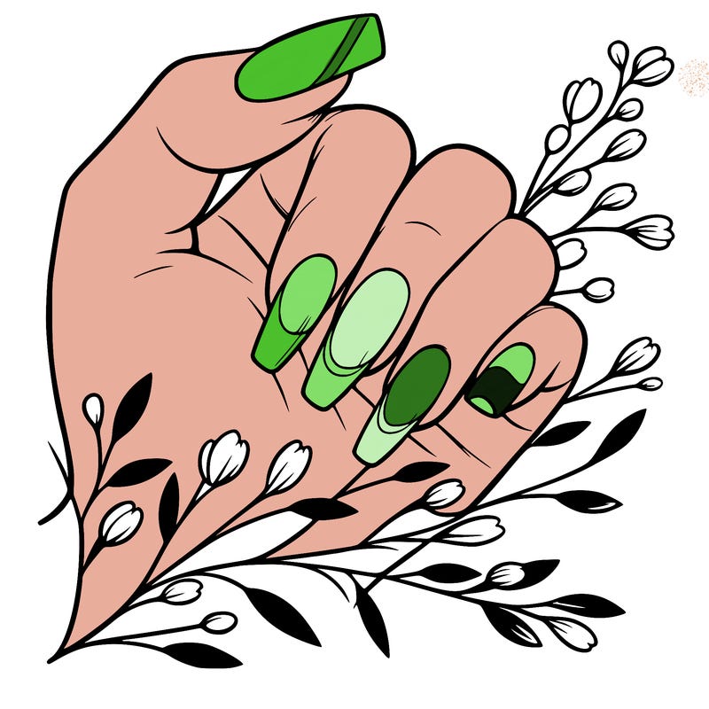 nails with french tip