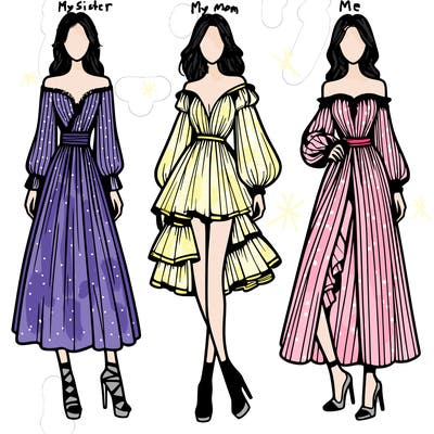 fashion models dresses