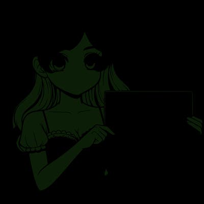 realistic pretty girl holding blank sign