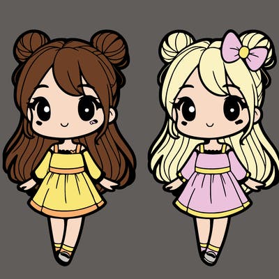 cute girl split