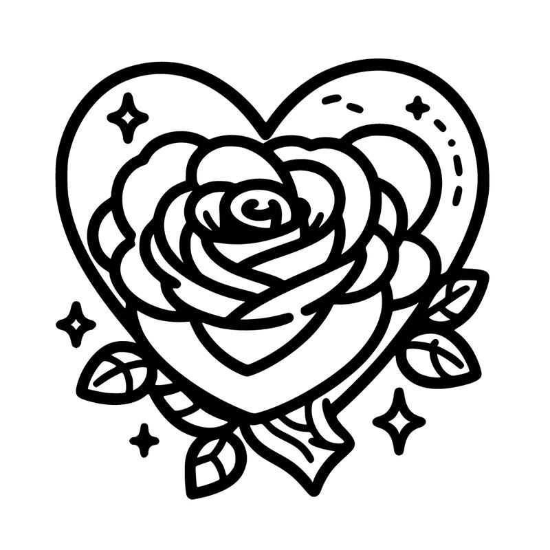 heart shape rose