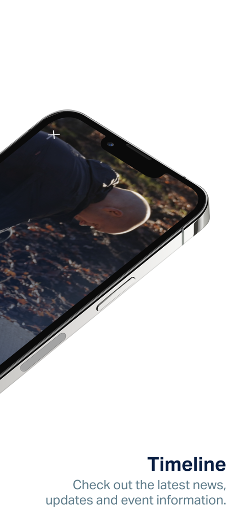 MiCarreraPR - MiCarreraPR app timeline screen showing news and event updates on an iPhone