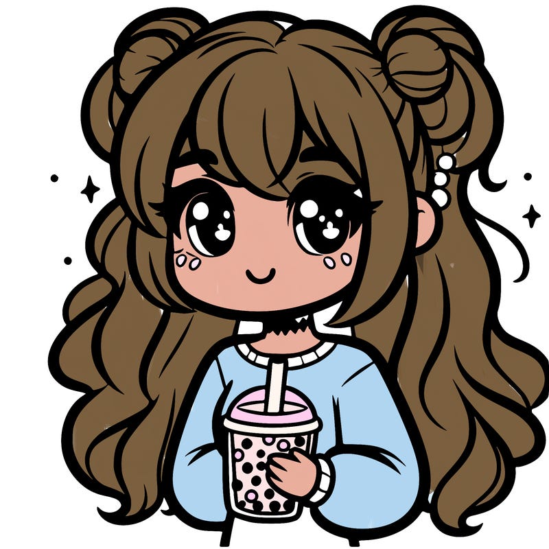 girl with boba