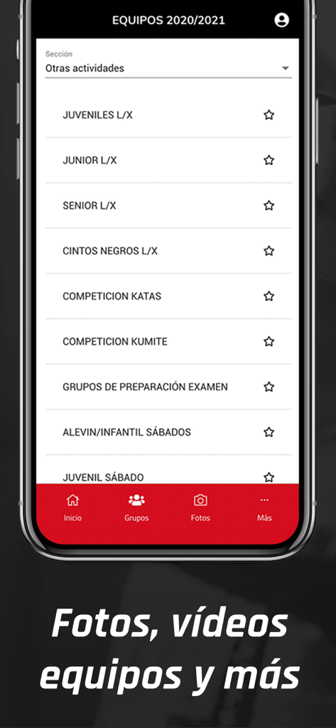 Club Kárate Pozuelo - List of karate teams and training groups in the Club Karate Pozuelo mobile app