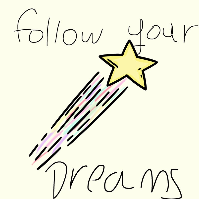 a shooting star in the sky