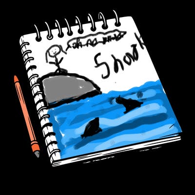a blank sketch pad