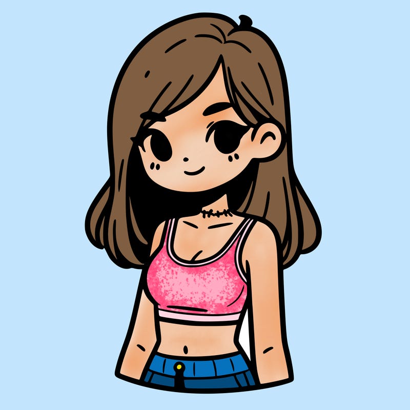 girl with crop top