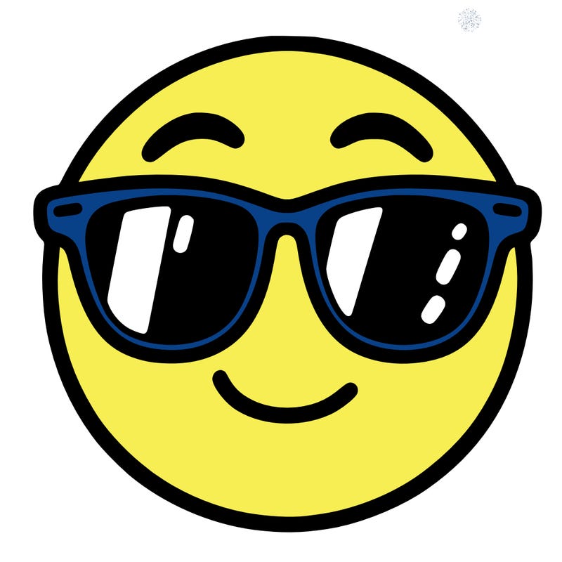 emoji with sunglasses