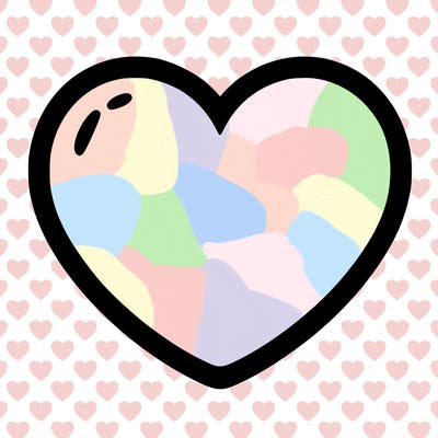 a blank heart