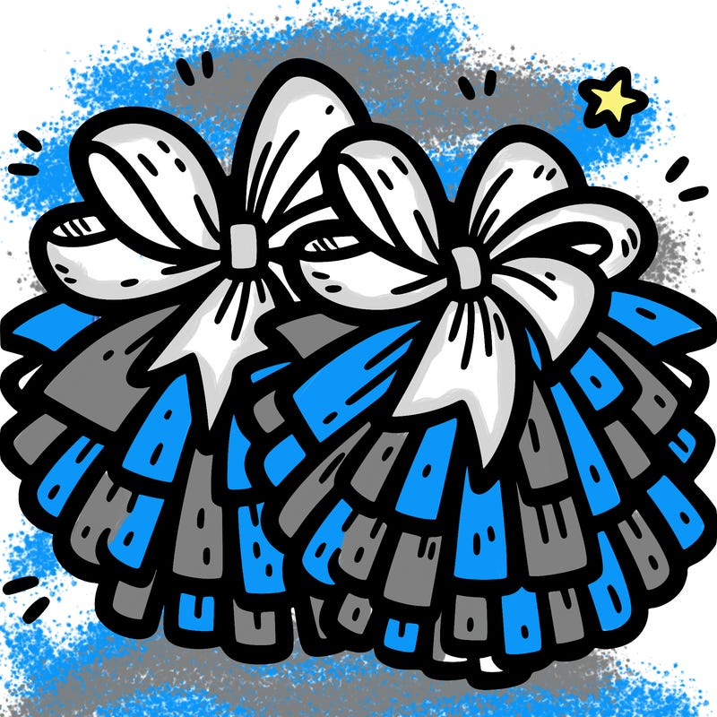 cheer pom poms