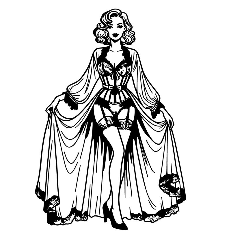 boudoir outfit woman posing