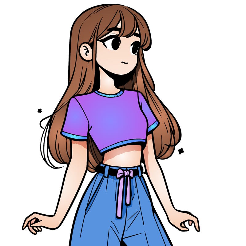 girl in a cute crop top