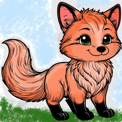 realistic fox